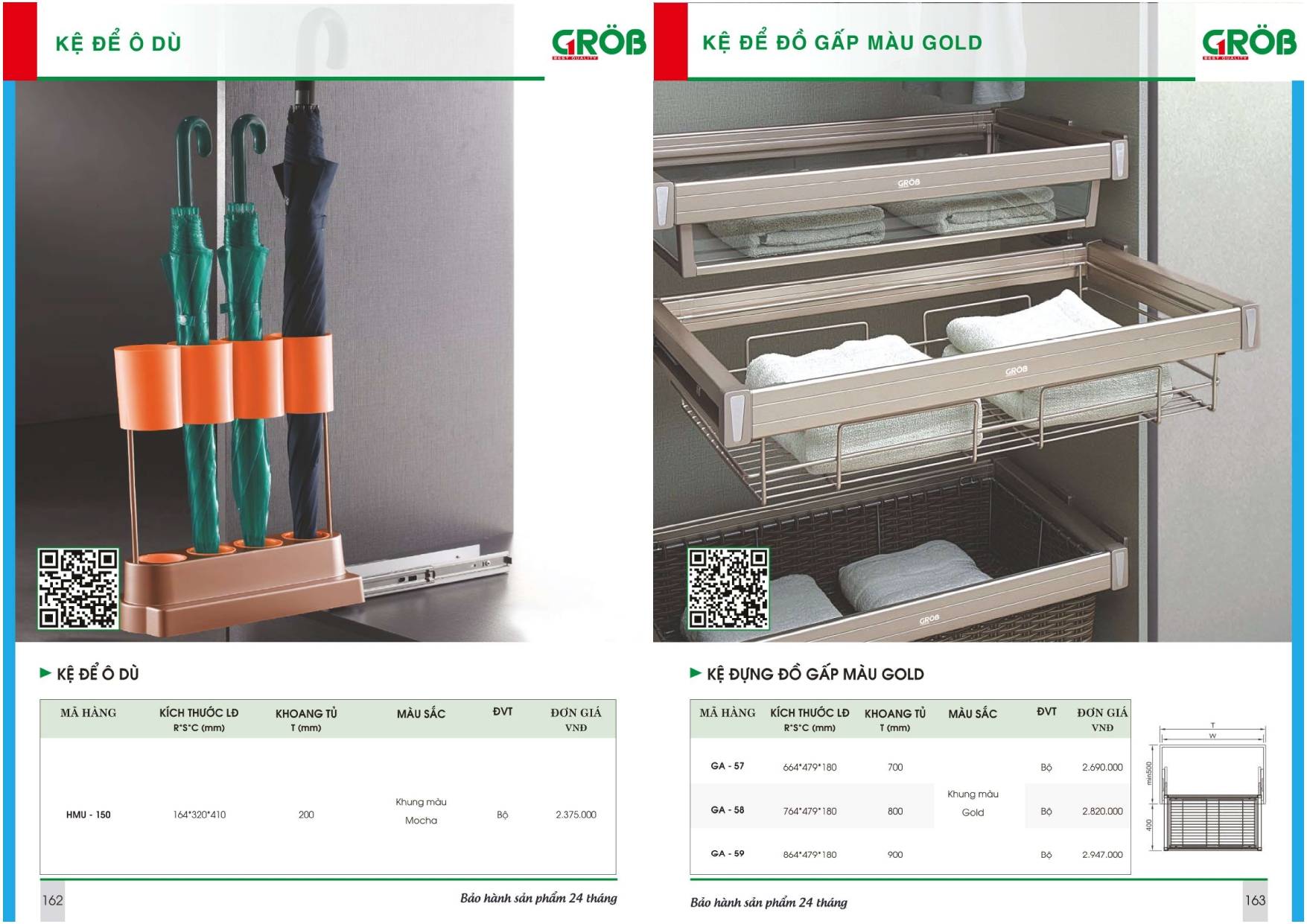 Thiết bị nhà bếp GROB Catalogue và Bảng giá mới nhất /Page 81